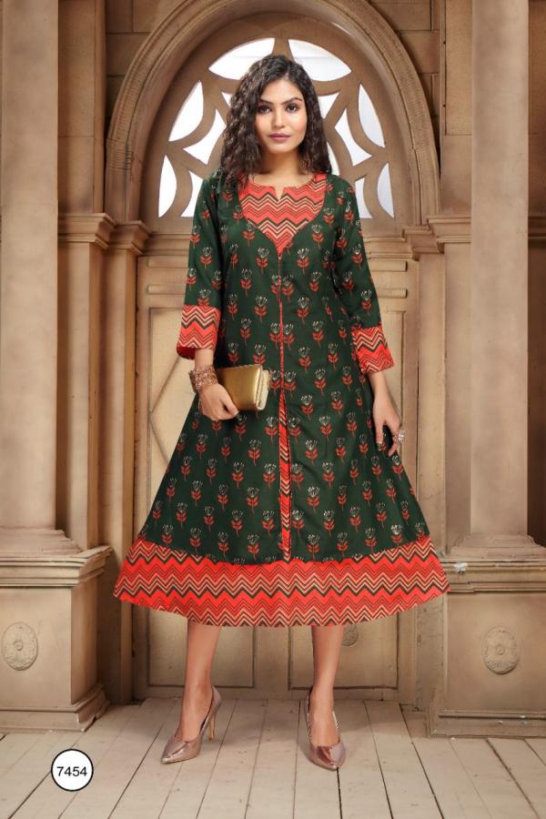 Trendy Aishwariya Stylist Rayon Long Kurti 